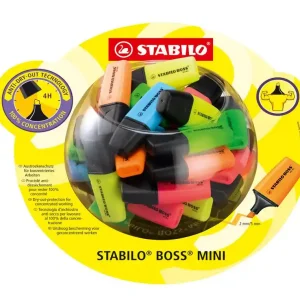 Rotulador stabilo boss mini fluorescente expositor bombonera de 50 unidades colores surtidos Artesanal