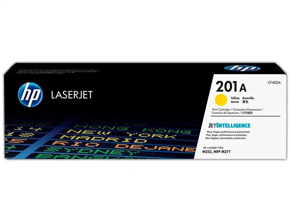 Garantía De Devolución De Dinero Toner laserjet original HP 201A amarillo CF402A