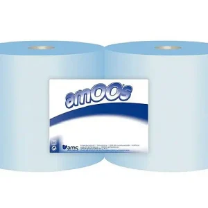 Pack 2 bobinas industriales azul 2 capas Lujoso