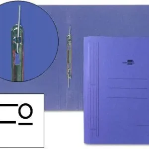 Carpeta Gusanillo Liderpapel Folio Carton Azul Liquidación