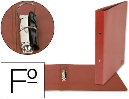 Barato Carpeta de 2 Anillas 40Mm Mixtas Liderpapel Foliocarton Cuero