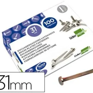 Encuadernadores Liderpapel N.4 22 mm -Caja de 100 Niquelados Precio Reducido