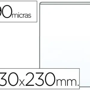 Funda Portadocumento Folio 90 Micras Pvc Transparente Promoción