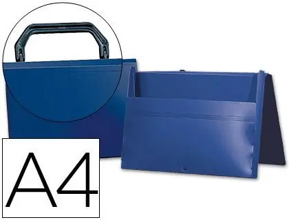 Precio Rebajado Carpeta Beautone Portadocumentos Broche 34862 Polipropileno Din A4 Azul -Con Asa