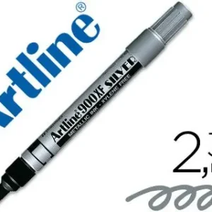 Rotulador Artline Marcador Permanente Tinta Metalica Ek-900 Plata -Punta Redonda 2.3 Mm Máxima Calidad