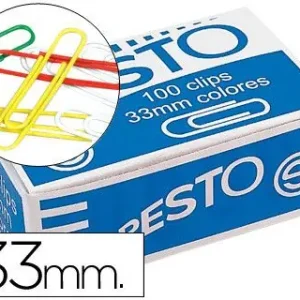 Clips Colores Paper -Caja de 100 Precio Económico