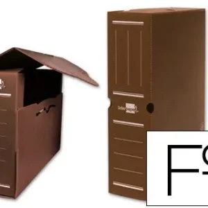 Solo Por Tiempo Limitado Caja Archivo Definitivo Plastico Liderpapel Marron Tamaño 36X26X10 Cm