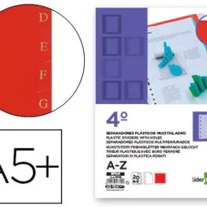 Últimas Unidades Separador Liderpapel Plastico Alfabetico A-Z Cuarto