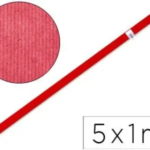 Papel Kraft Liderpapel Rojo -Rollo de 5X1 Mt Original