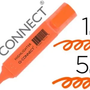 Rotulador Q-Connect Fluorescente Naranja Punta Biselada Novedad