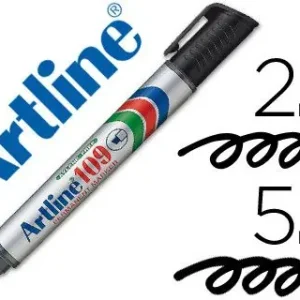 Rotulador Artline Marcador Permanente 109 Negro -Punta Biselada Artesanal