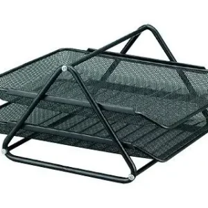 Precio Bajo Bandeja Sobremesa Metalica Q-Connect Rejilla Gxa100 Negra2 Bandejas Movibles -300X185X350 Mm