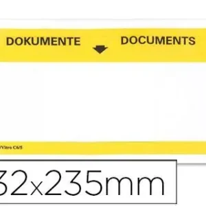 Sobre Autoadhesivo Q-Connect Portadocumentos Multilingue 225X122 mm Ventana Totalmente Transparente Paquete de 100 Última Oportunidad