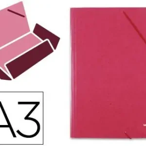 Bestseller Carpeta Liderpapel Gomas A3 3 Solapas Carton Prespan Roja