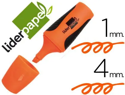 Lujoso Rotulador Liderpapel Mini Fluorescente Naranja
