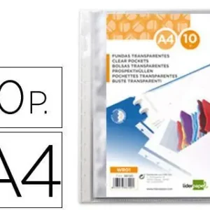 Comprar En Línea Recambio Funda Liderpapel Intercambiables Din A4 Bolsa de 10 Unidades