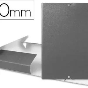 Súper Precio Carpeta Proyectos Liderpapel Folio Lomo 50Mm Carton Gofrado Gris