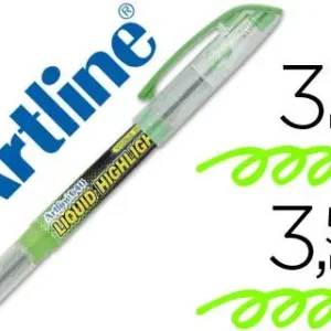 Rotulador Artline Fluorescente Ek-640 Verde -Punta Biselada Oferta Especial