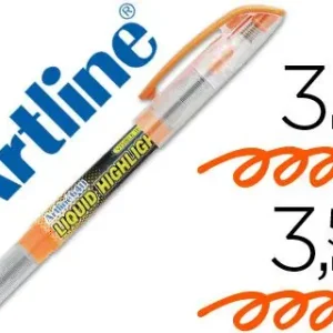 Rotulador Artline Fluorescente Ek-640 Naranja -Punta Biselada Hecho A Mano