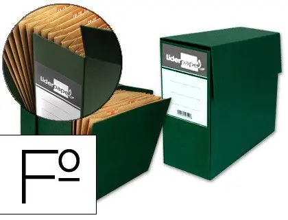 Oferta Flash Caja Transferencia con Fuelle Folio Verde