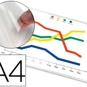 Moderno Funda Autoadhesiva Q-Connect Tamaño A-4 210X297Mm Pack de 5 Unidades