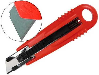 Más Vendido Cuter Q-Connect de Seguridad con Cuchilla Retractil