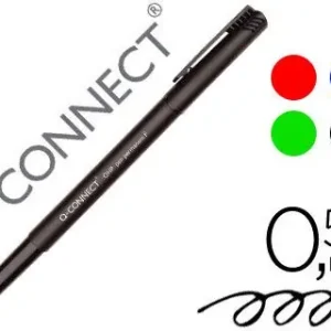 Más Vendido Rotulador Q-Connect Retroproyeccion Punta Fibra Super Fina Redonda 0.5 mm Permanente Bolsa 4 Rotuladores