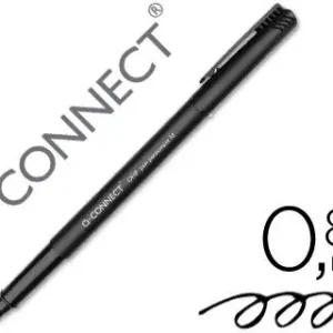Compra Hoy Rotulador Q-Connect Retroproyeccion Punta Fibra Media Redonda 0.8 mm Permanente Negro