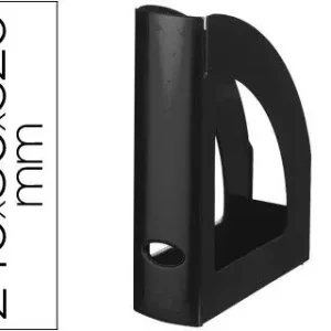 Solo Hoy Revistero Plastico Q-Connect Negro Opaco