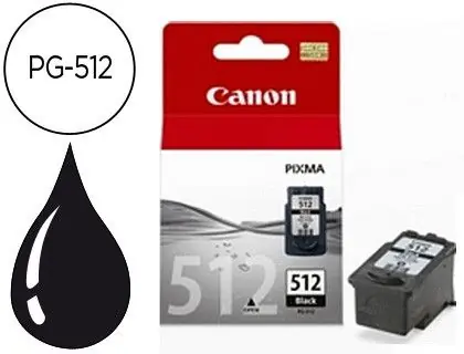 Premium Ink-jet canon pg-512 negro pixma mp240/260/480 400 pag