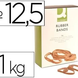 Venta Final Bandas Elasticas Q-Connect 1000 Gr 125 X 9 mm Numero 12,5