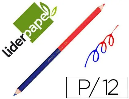 Precio Bajo Lapiz Bicolor Liderpapel Rojo-Azul