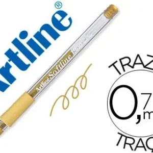 Boligrafo Artline 1900 Softline Tinta Aceite Metalico Oro Popular