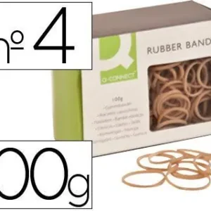 Gomillas Elasticas Q-Connect 100 Gr Numero 4 40 X 2 Mm Precio De Fábrica