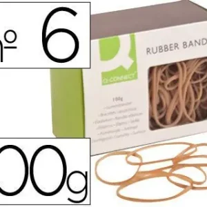 Gomillas Elasticas Q-Connect 100 Gr Numero 6 60 X 2 Mm Lujoso
