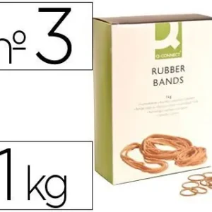Gomillas Elasticas Q-Connect 1000 Gr Numero 3 30 X 2 Mm Auténtico