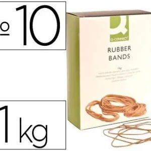 Novedad Gomillas Elasticas Q-Connect 1000 Gr Numero 10 100 X 2 Mm