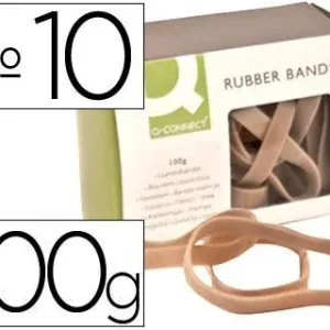 Bandas Elasticas Q-Connect 100 Gr 100X9 mm Numero 10 Envío Internacional