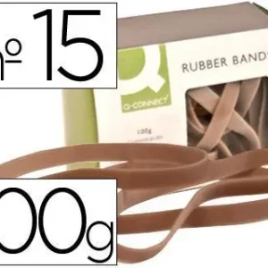 Promoción Exclusiva Bandas Elasticas Q-Connect 100 Gr 150X9 mm Numero 15