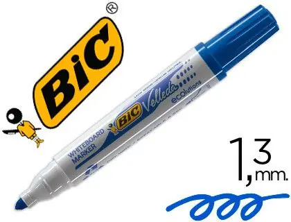 Mejor Precio Rotulador Bic Velleda para Pizarra Azul Punta Redonda 1,3 Mm