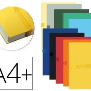 Carpeta de Proyecto Exacompta Din A4 Lomo Hasta 130 mm Extensible con Tira de Velcro Colores Surtidos Popular