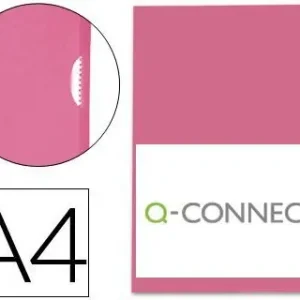 Carpeta Dossier Uñero Plastico Q-Connect Din A4 120 Micras Roja Caja de 100 Unidades Disponible Ahora