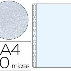 Funda Multitaladro Q-Connect Din A4 50 Mc Piel de Naranja Bolsa de 100 Unidades Gran Oferta