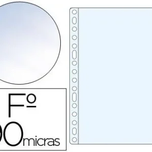 Funda Multitaladro Saro Folio 90 Mc Pvc Cristal Caja de 100 Unidades Ocasión Especial