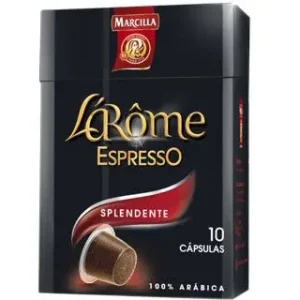 Cafe Marcilla L Arome Espresso Splendente Fuerza 7 Caja de 10 Unidades Compatiblecon Nesspreso Precio Bajo