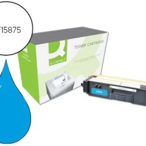 Toner q-connect compatible brother tn325c hl-4140cn / 4150cdn / 4570cdw / 4570cdwt / dcp 9055cdn cian 3.500 pag Hecho A Mano