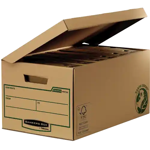 Precio Bajo Cajon Fellowes Carton Reciclado para Almacenamiento de Archivadores Capacidad 6 Cajas de Archivo 80 Mm 4472205
