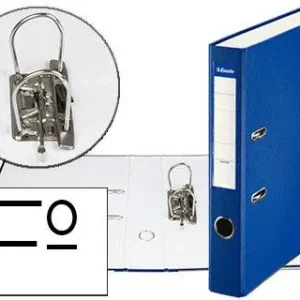 Archivador de Palanca Esselte Carton Forrado Pvc Folio Lomo de 50 mm con Rado Azul Mejor Calidad