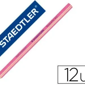 Solo Hoy Lapices Fluorescente Staedtler Triangular Top Star Rosa Caja de 12 Unidades