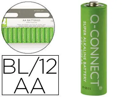 Pila Q-Connect Alcalina AA -Blister con 12 Pilas Rebajas